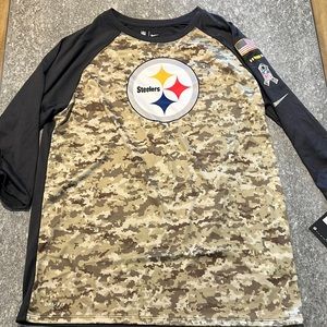 Salute to service Nike NFL mens L Steelers long sleeve shirt